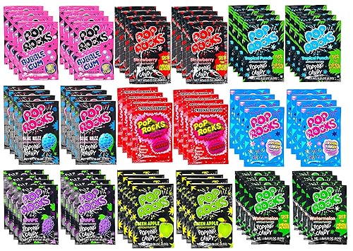 Miniatura 1 de Pop Rocks - Paquete variado de caramelos crujientes clásicos de Pascua a granel, caramelos Pop Rocks, caramelos a granel, nueve sabores diferentes a