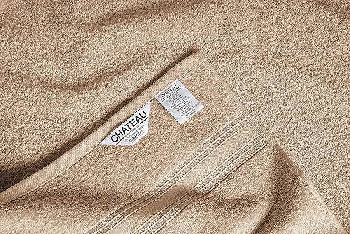 Miniatura 3 de Chateau Home Juego de toallas de baño de lujo de 16 piezas, (4 toallas de baño, 4 toallas de mano, 8 paños de lavado), juego de toallas de baño de