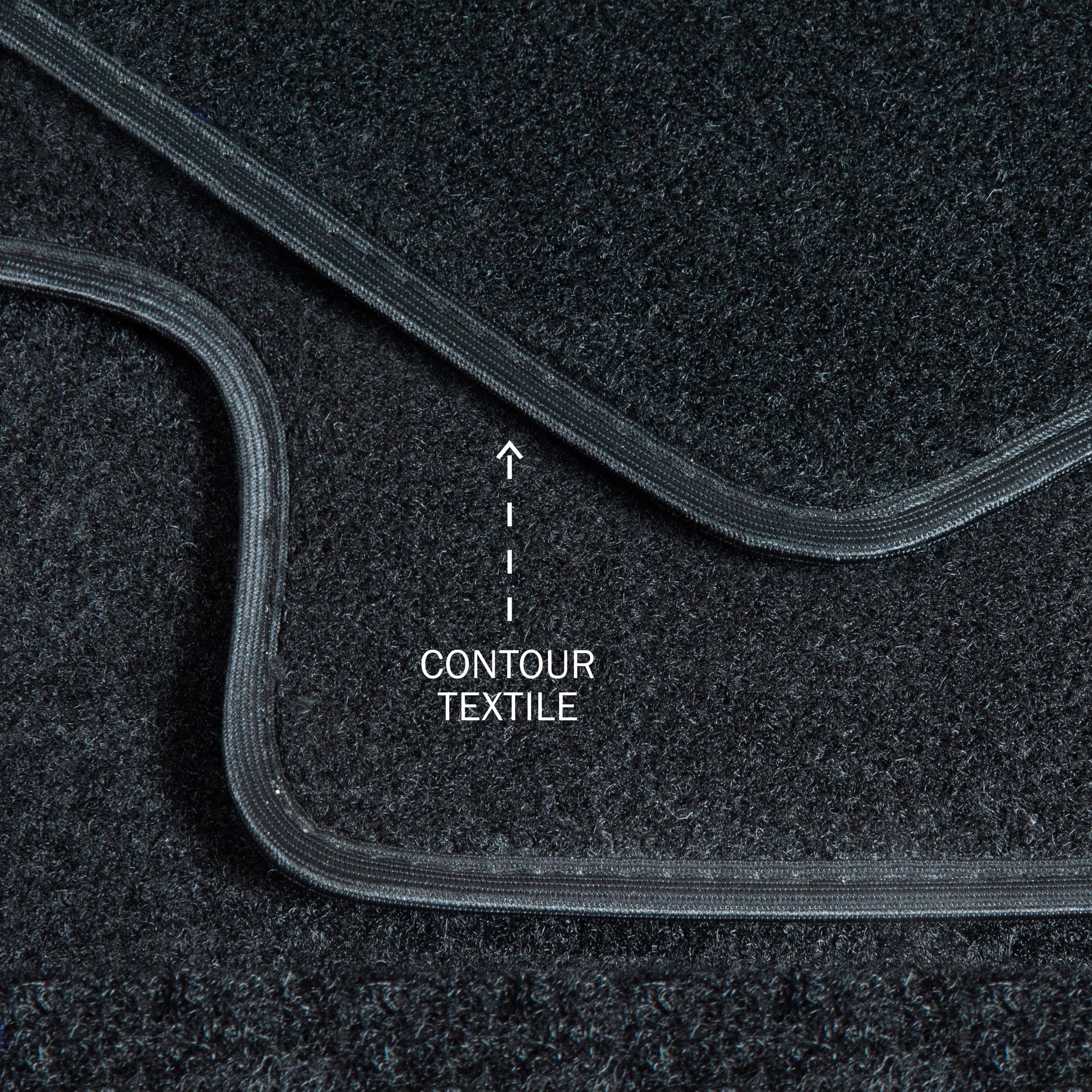 DBS – Tapis de Voiture - sur Mesure pour Citroën C4 (11/2004-07/2011) – Antidérapants avec Clips de Fixation – 4 Tapis Auto Avant/arrière – Moquette Noire