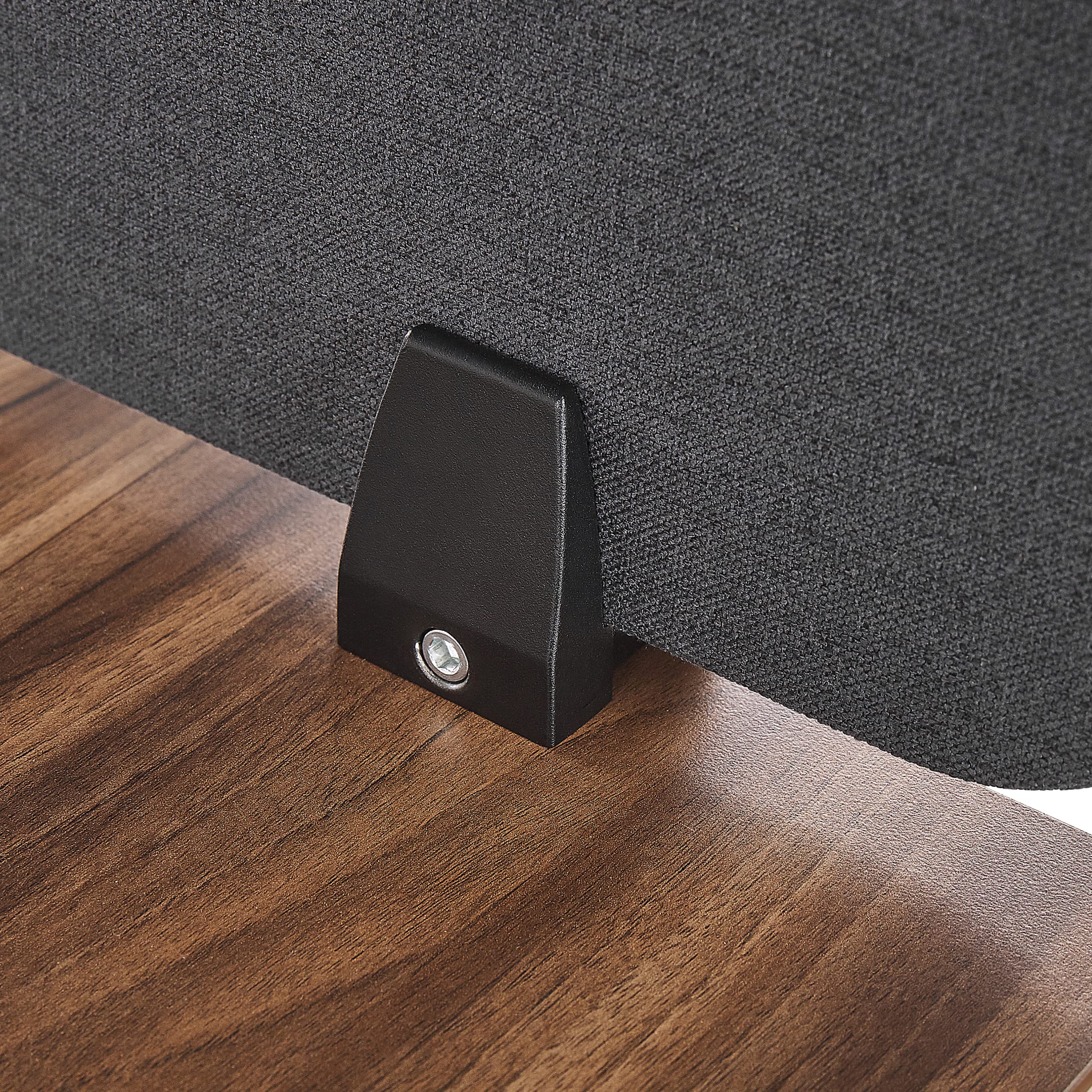 Beliani Panel Separador Gris Oscuro 72 x 40 cm poliéster Pet Pantalla acústica Oficina Wally