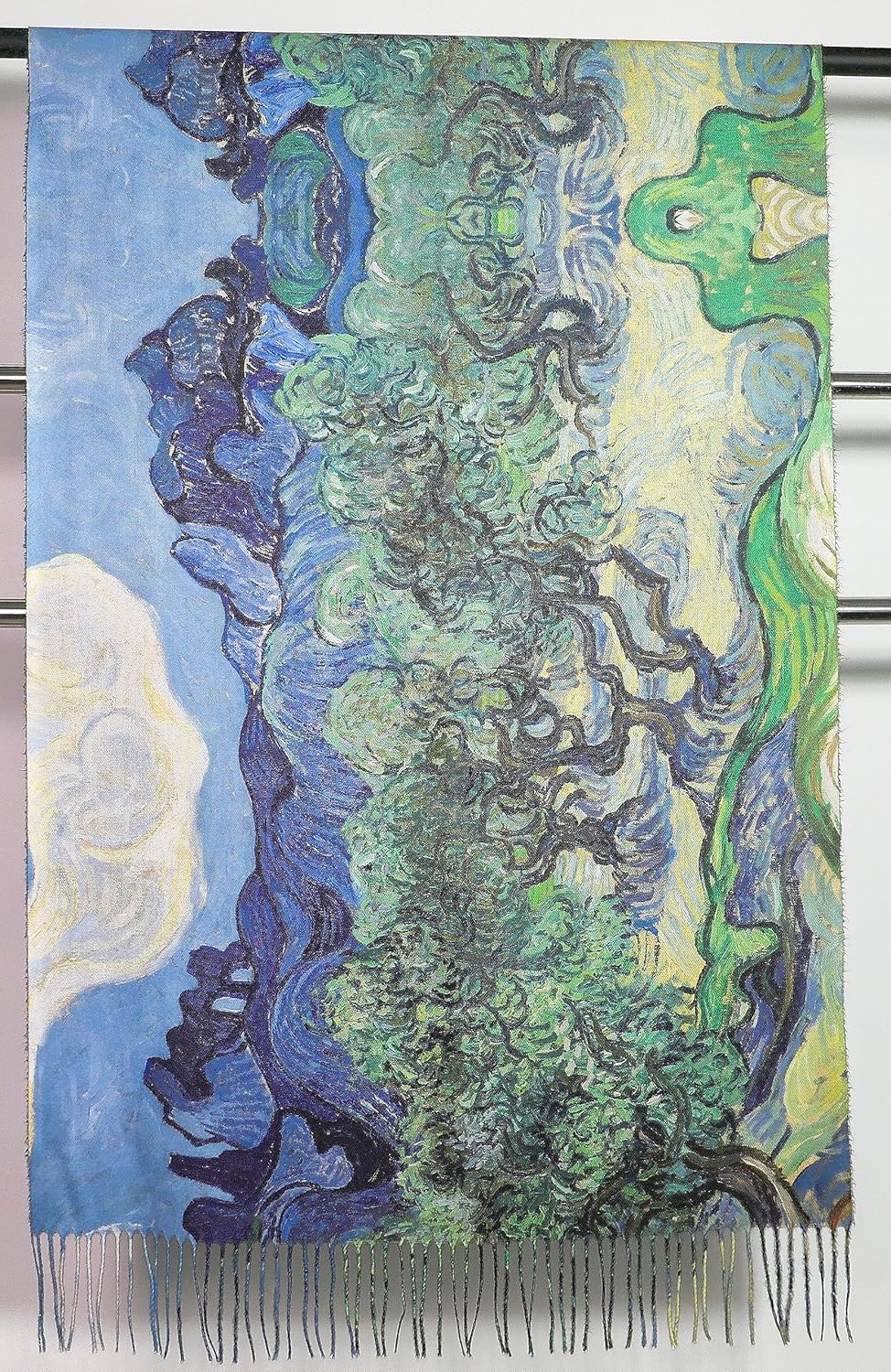 Wander Agio Fashion Painting Scarf for Women Long Shawl Large Warm Scarves Cashmere Feel Retro Fall Shawls - Image 5