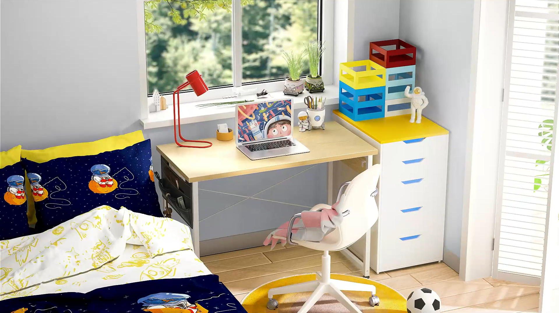 Amazon | KKL ゲーミングデスク パソコンデスク 幅120cm 収納袋