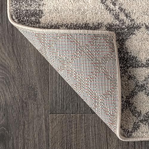 Miniatura 6 de Eyely HOM200B-6SQ - Tapete marroquí Hype Amir Beni Souk para interiores, bohemio, escandinavo, de transición, rústico, dormitorio, cocina, sala de