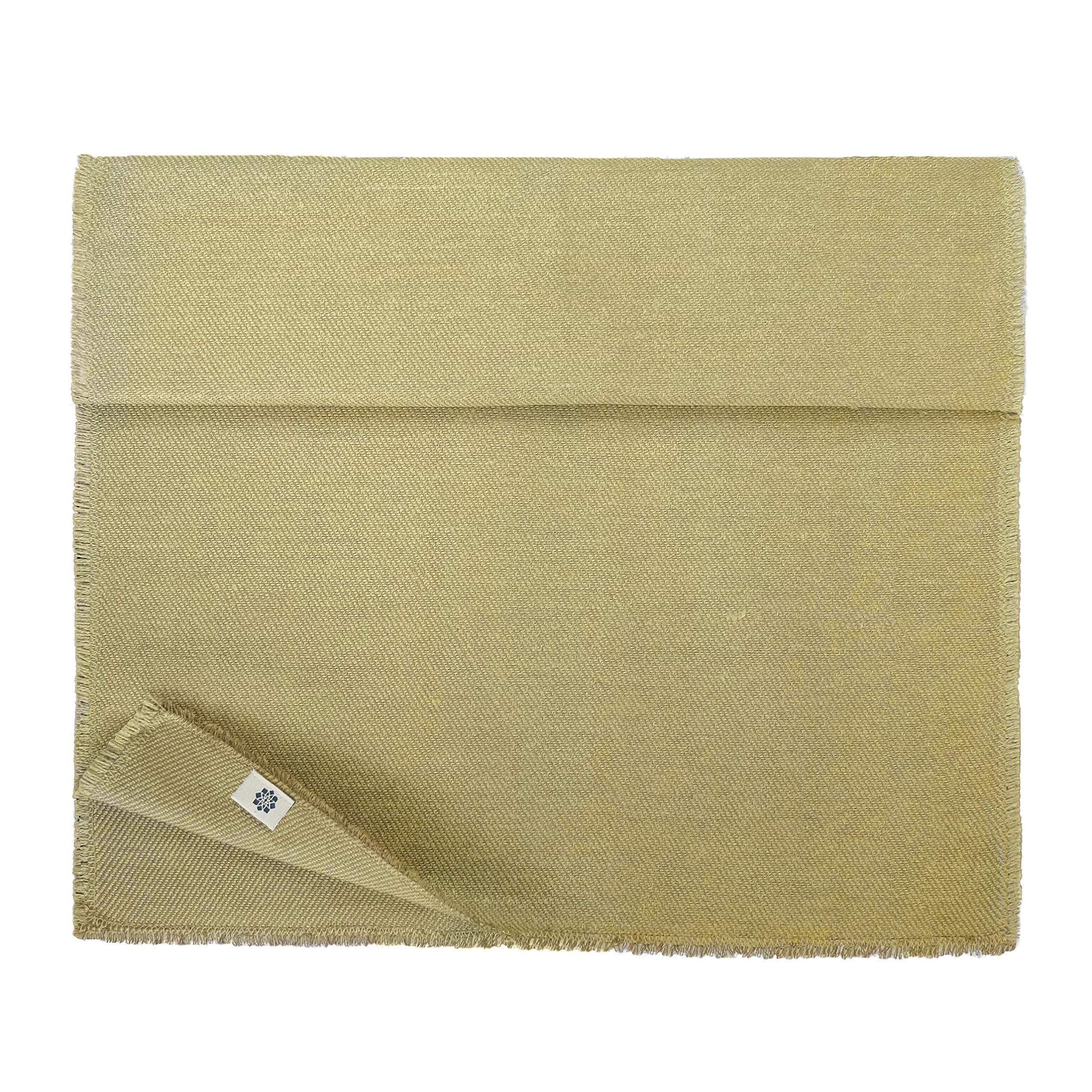 Linen & Cotton Tischläufer Stoff Tischband Tischdeko Aurum - 74% Leinen, 26% Baumwolle, Beige Gold (47 x 250 cm) Läufer Tisch Decken Deko für Home Küche Esstisch Hochzeit Geburstag Party Fest Event