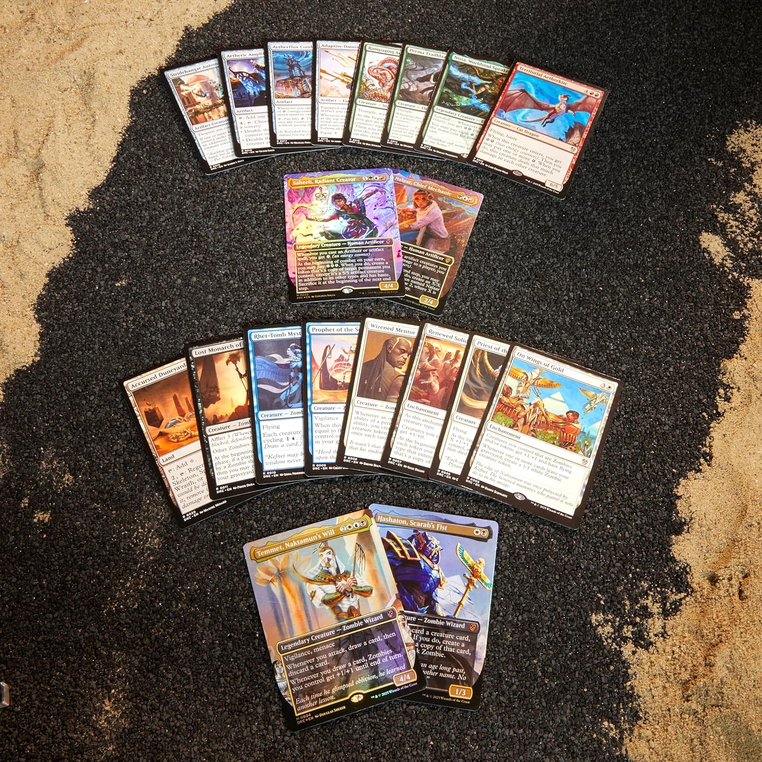 Magic The Gathering Aetherdrift Commander Deck Bundle - 2 of Each Deck (2 Living Energy + 2 Eternal Might)