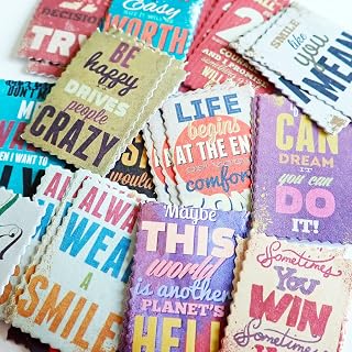 45pcs Inspirational Quote Stickers, Typography Motivational Journal Sticker, Planner Sticker Scrapbook Gift Decoration Envelope Seal O0098