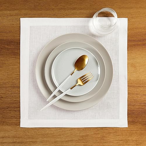 Miniatura 2 de Solino Home Juego de 4 servilletas Kelly de lino verde de 20 x 20 pulgadas, 100% lino puro, para Halloween, Navidad, servilletas de tela lavables,
