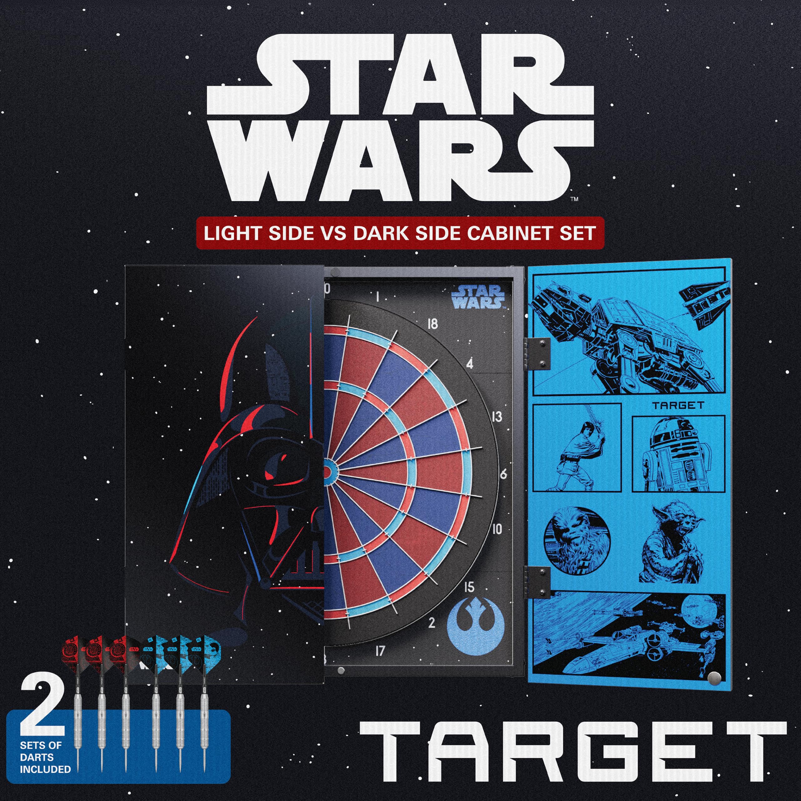 Target Darts Star Wars Light Side vs Dark Side Szafka do Darta