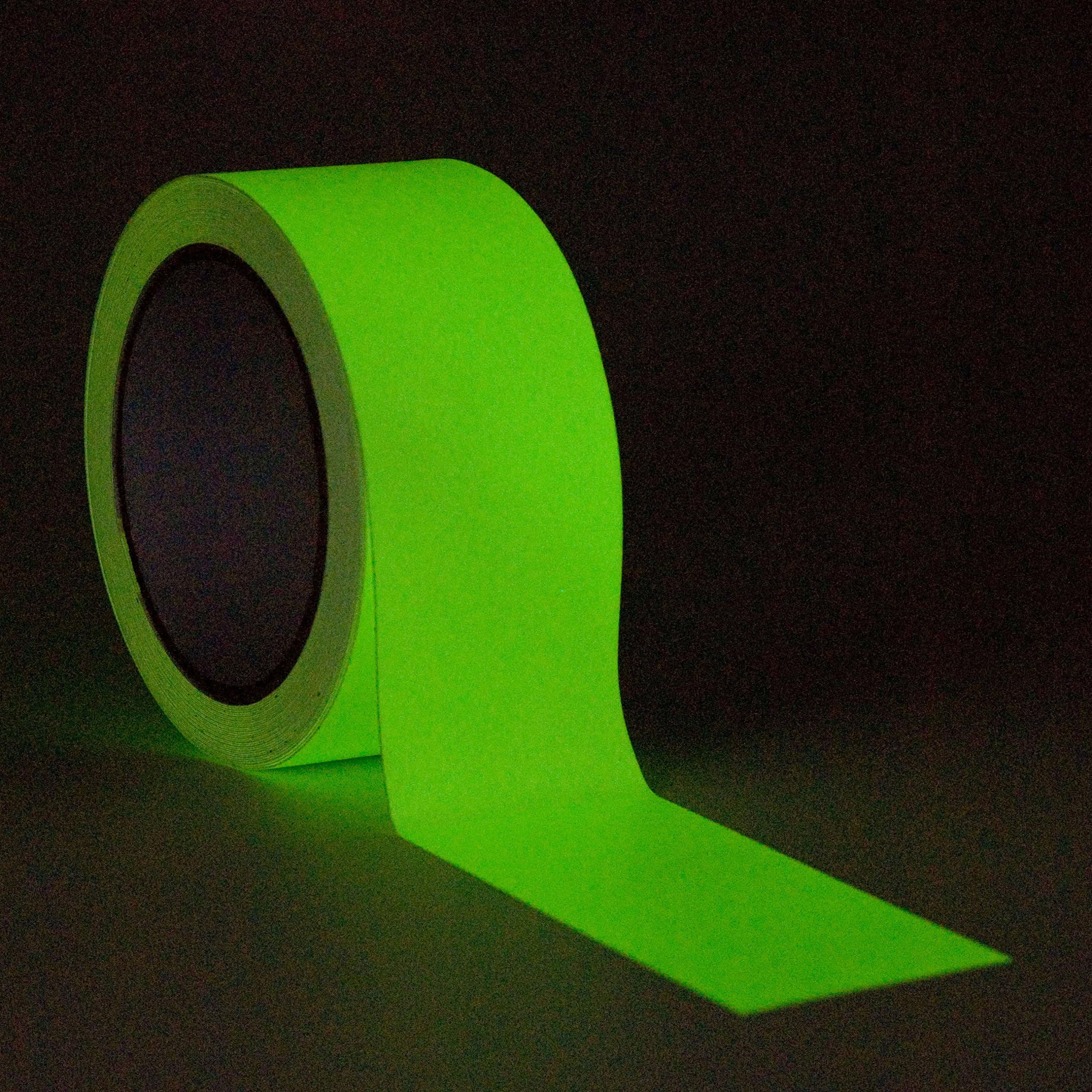 Heskins LLC PHOT1/2 Glow in the Dark Photoluminescent Egress Tape, 1/2" x 30'