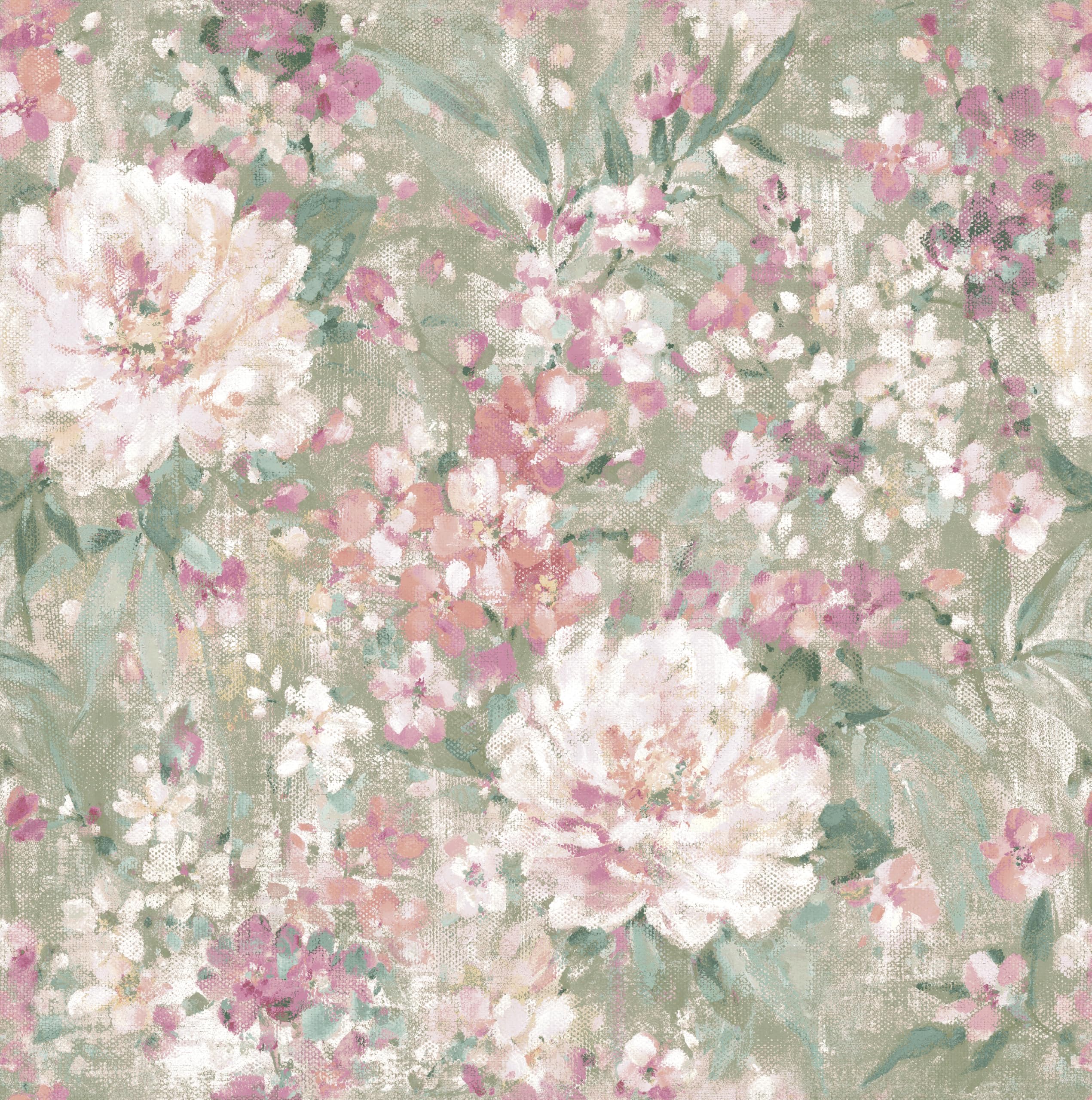 Papier peint vert Laura Ashley Mayville Hedgerow pour chambre adulte et salon nature