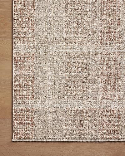 Miniatura 4 de Loloi Angela Rose Ember Collection EMB-02 Alfombra de área arcillaarena de 5 pies y 3 pulgadas x 7 pies 6 pulgadas