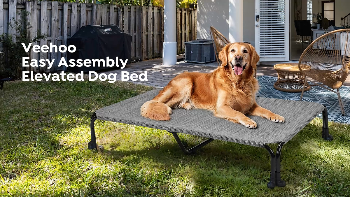 Amazon | Veehoo 犬 ベッド 高架式 ドッグコット 大型犬用 ペット