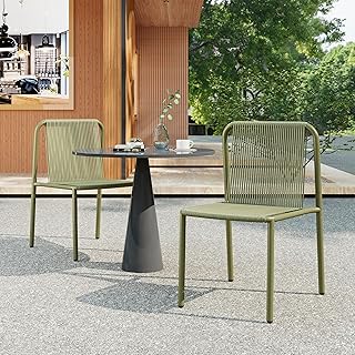 Christopher Knight Home Set of 2 Burgess Minimalist Patio Wicker Stackin...