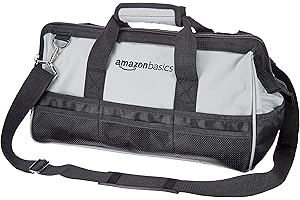 Amazon Basics Durable Wear-Resistant Base, Tool Large Standard Bag with Strap, 16...