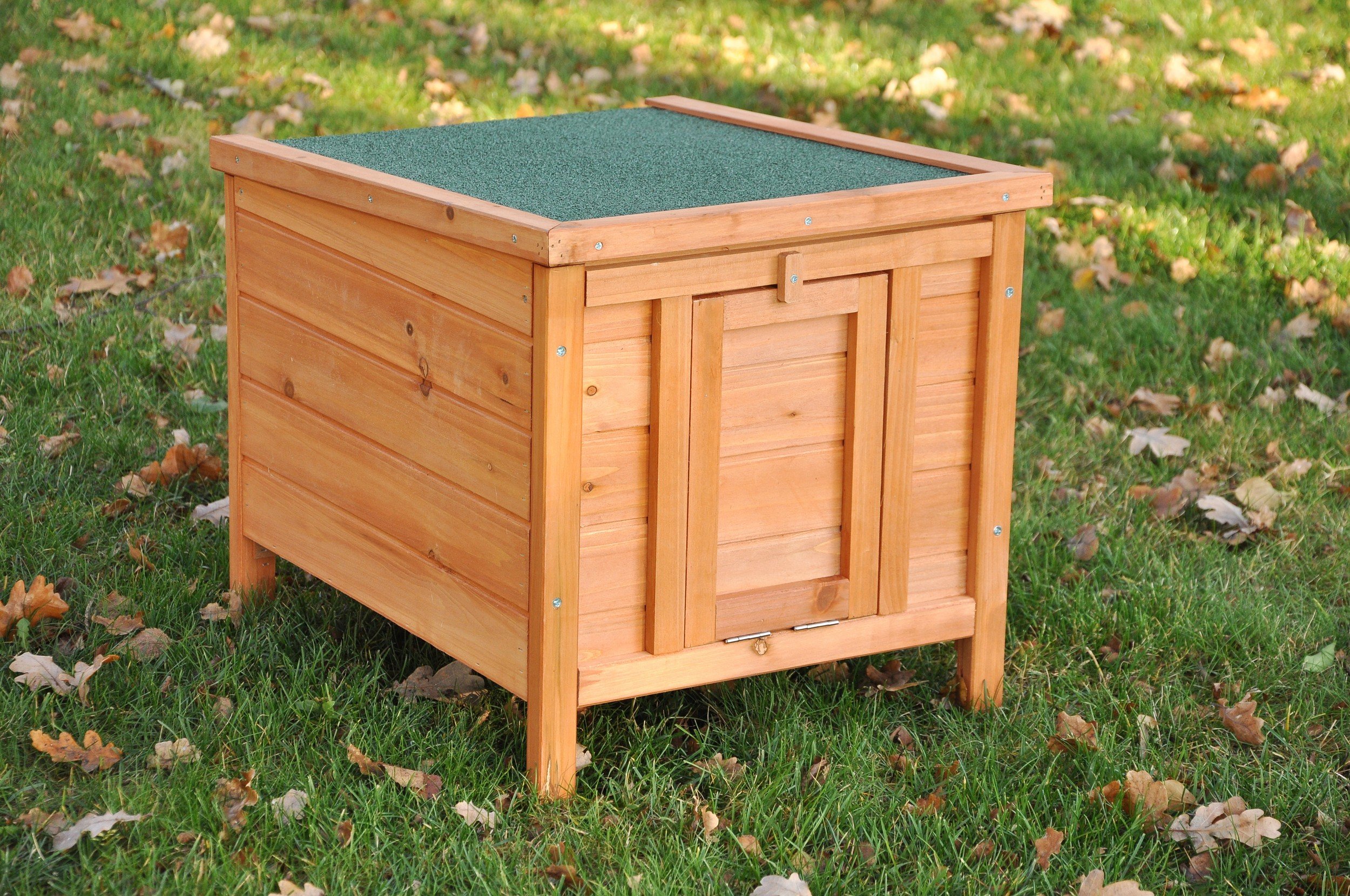 nanook Maison Cage clapier pour Petits Animaux Choupinou - 42 x 51 x 43 cm (LxPxH) Couleur Bois Naturel