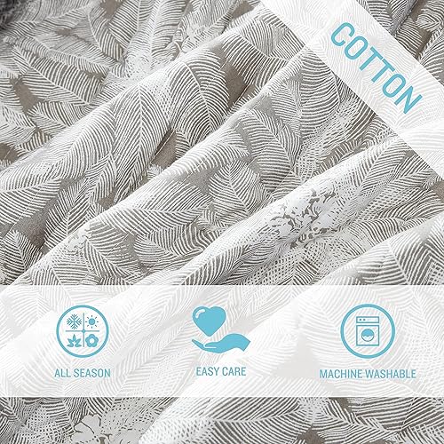 Miniatura 6 de Tommy Bahama - Juego de edredón individual, ropa de cama reversible de algodón con funda a juego, ligera para todas las estaciones (marrón akena,