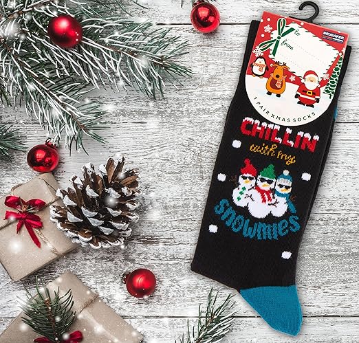 BRUBAKER 5 Paar Kerstsokken met Noors Patroon - Winter Sokken van