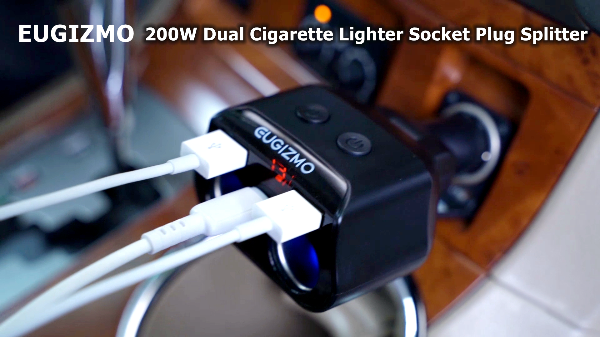 Amazon.com: EUGIZMO Dual Car Charger Adapter, 200W Double Cigarette Lighter  Adapter Outlet Dual Cigarette Lighter Plug Splitter USB Charger 12V Cigarette  Lighter Socket Plug Splitter 2 Socket for Car : Automotive