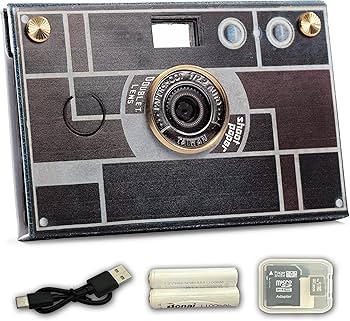 Paper Shoot Camera 18MP グレー/シルバー Paper Shoot Camera - 18MP Compact Digital Papershoot Camera Gift