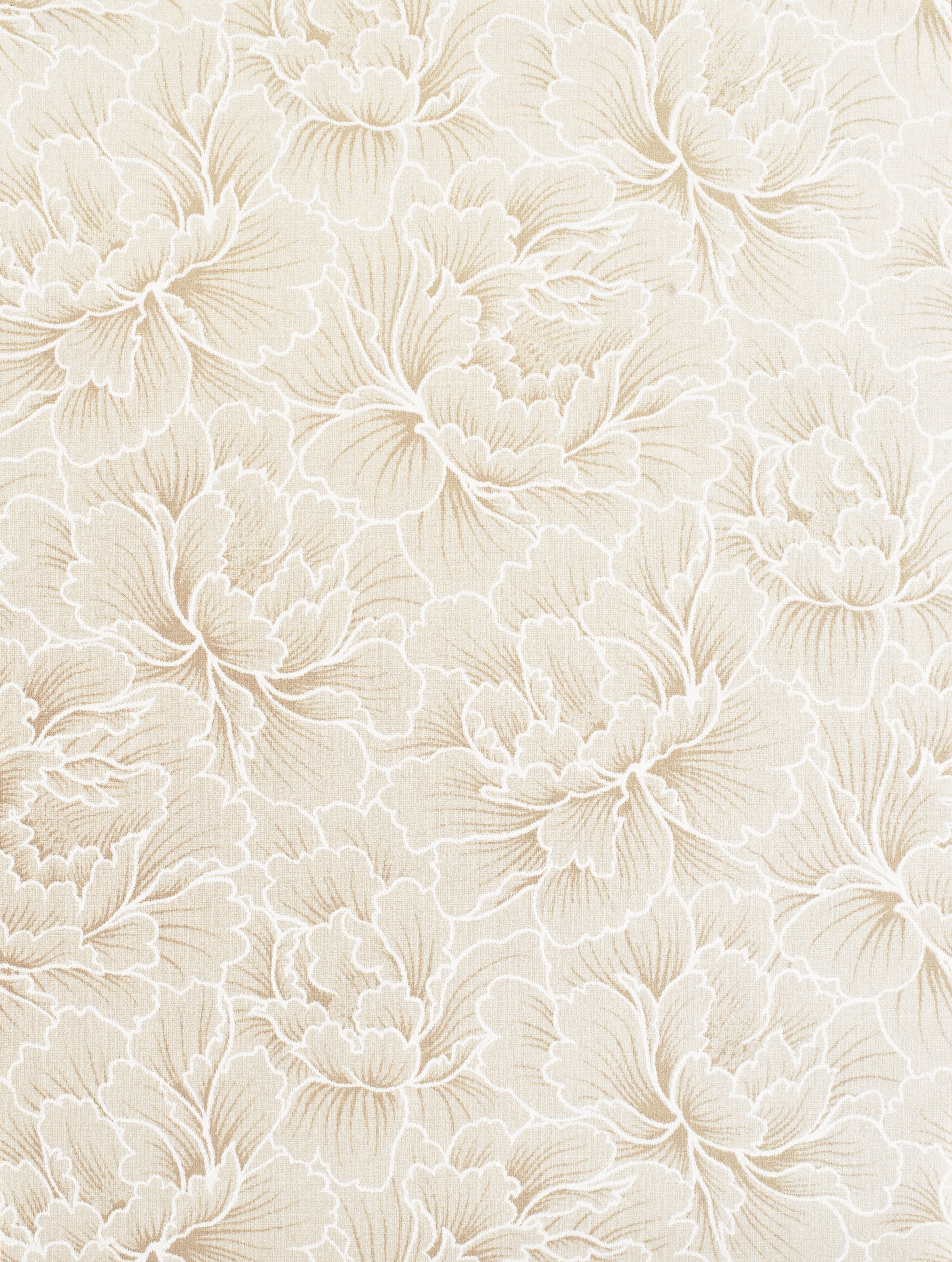 Designer Nonwoven Wallpaper Sample - Beige Layered Leaf (Light Gold)