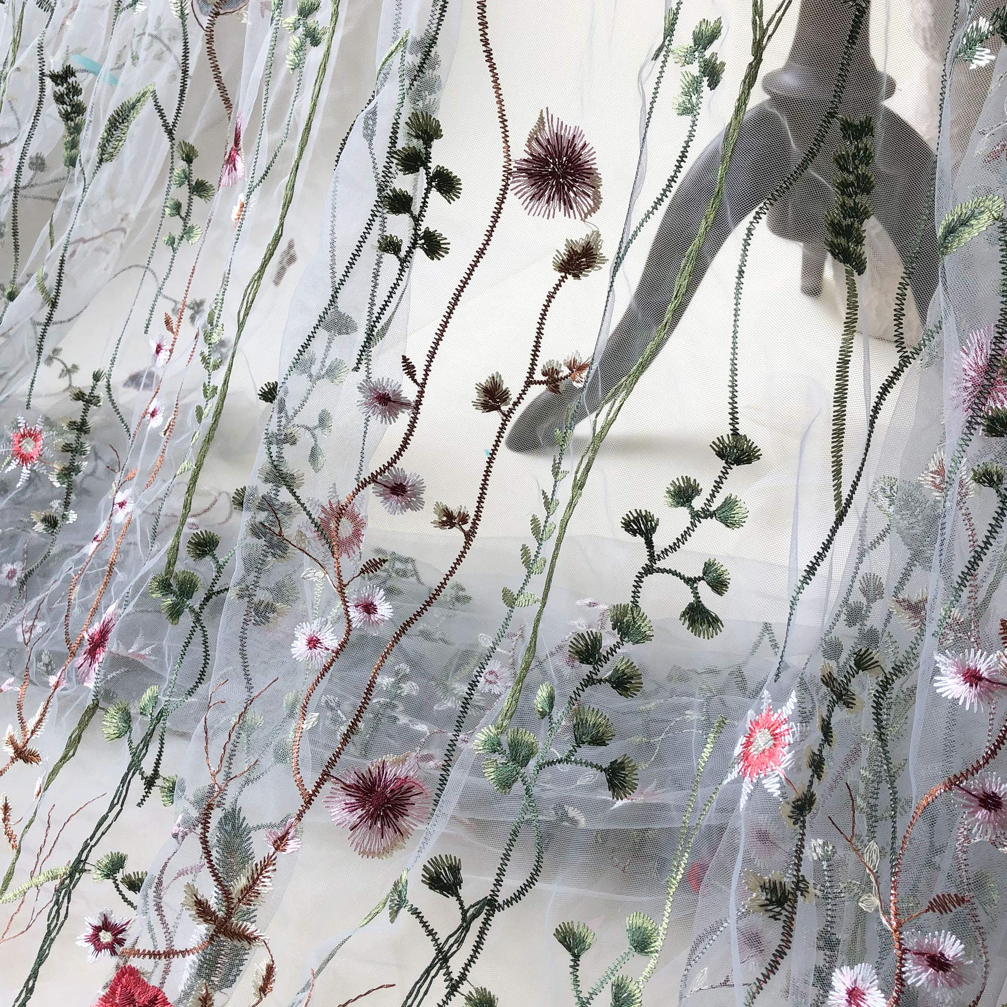 Amazon.com: Grey Tulle Exquisite Floral Alice Embroidered Dress