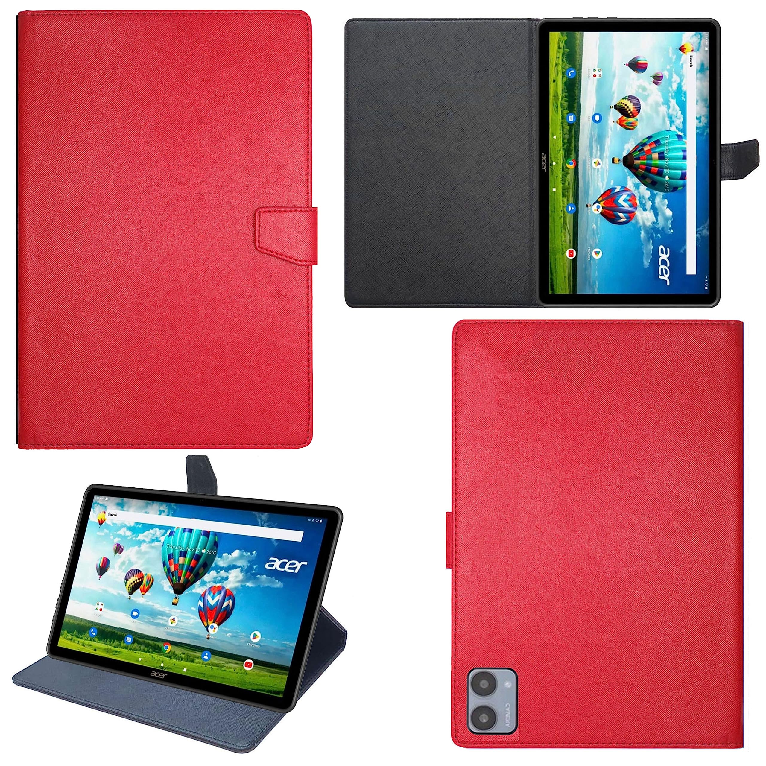 Zaoma PU Leather Flip Stand Case Cover with TPU Back Case Compatible for Acer One T9-1212L (25.65 cm) 10.1 Inch Tablet - Mer Flip (T91212L_BRWBLK) (B0C8Z8KD6C) Amazon Price History, Amazon Price Tracker