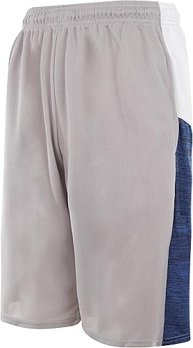 Miniatura 6 de Pantalones cortos de baloncesto para hombre con bolsillos, pantalones cortos de entrenamiento de gimnasio para hombre, paquete de 4