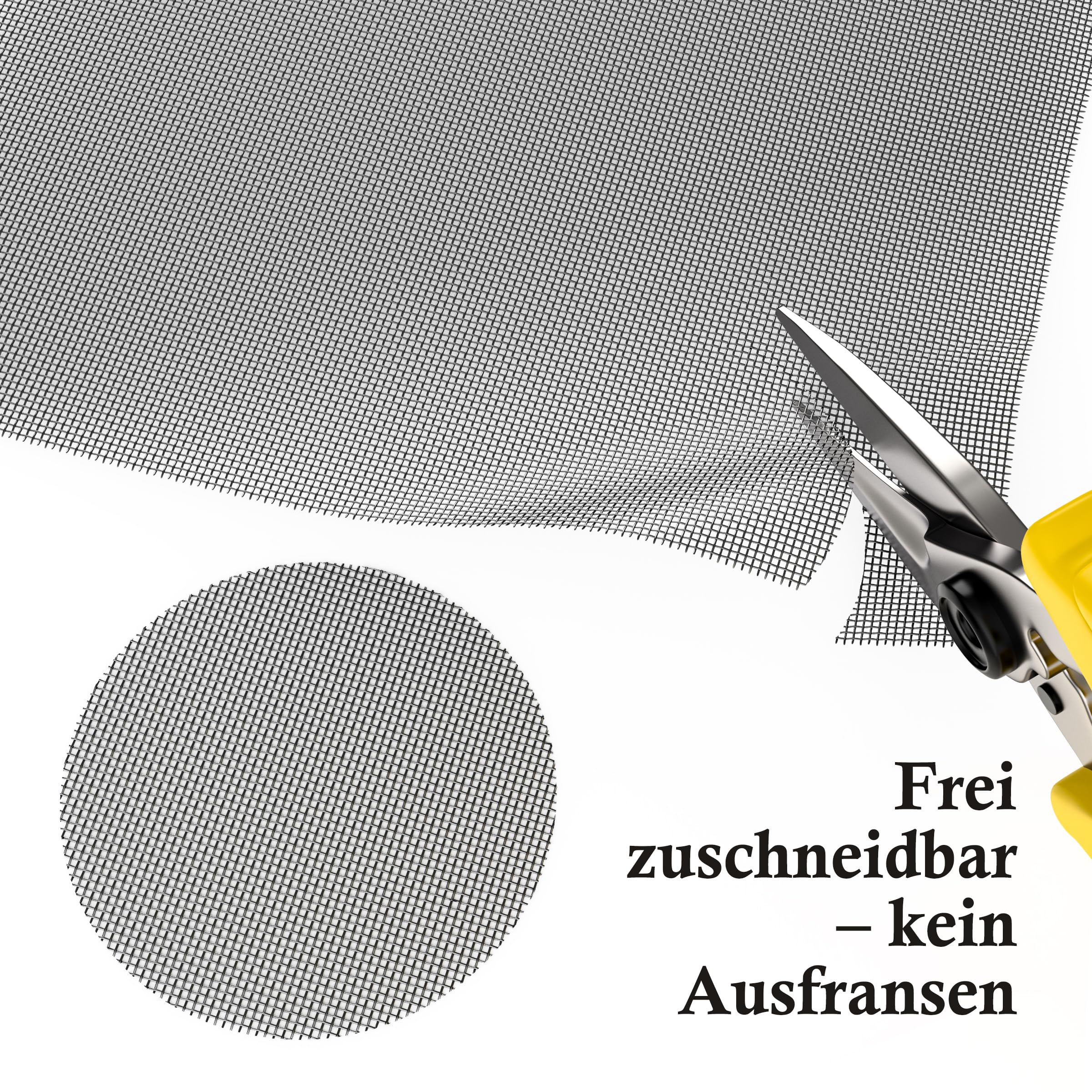 fowong Fliegengitter Edelstahl als Meterware – 90x300 cm Rolle, feinmaschig – DIY zuschneidbar für Fenster, Balkontür & Lichtschacht – Schutz vor Mäusen, Ratten, Fliegen & Katzen
