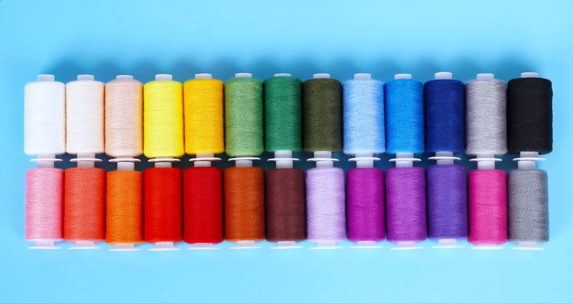 Hilo para coser ilauke 12 bobinas 1000 yardas cada una miniatura 7