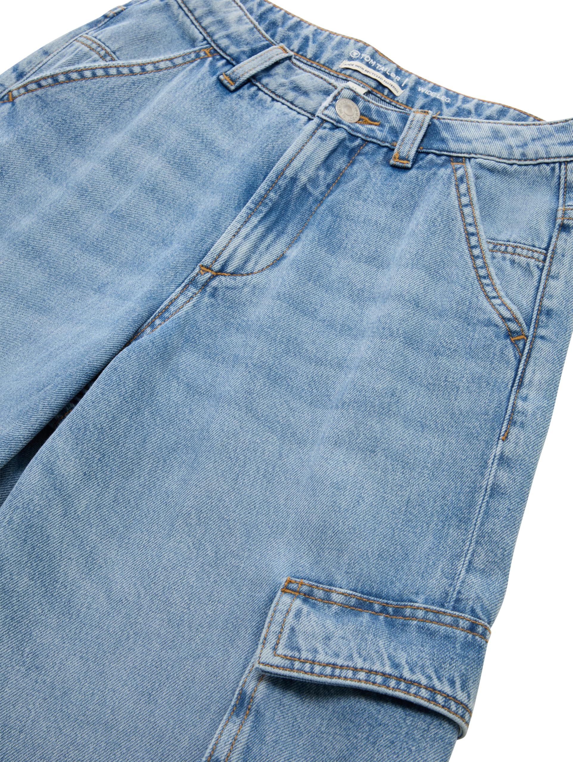 TOM TAILOR Mädchen Kinder Wide Leg Cargo Jeans