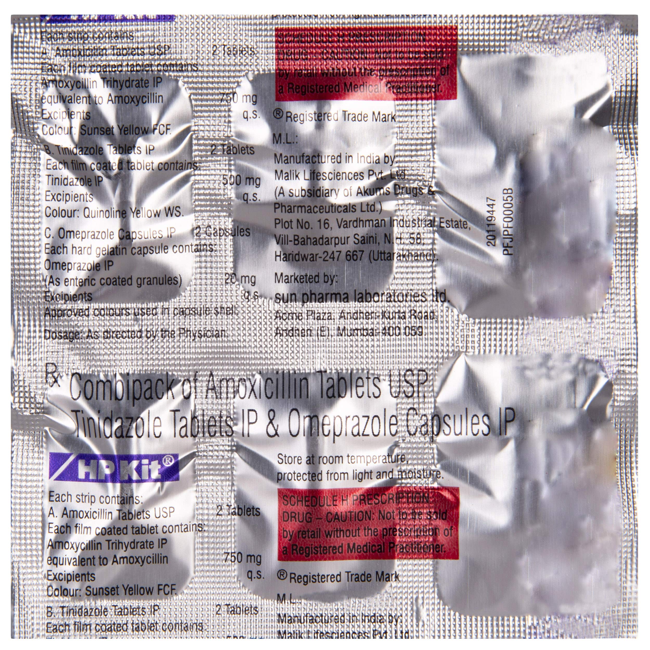 HP Kit - Strip of 6 Capsules