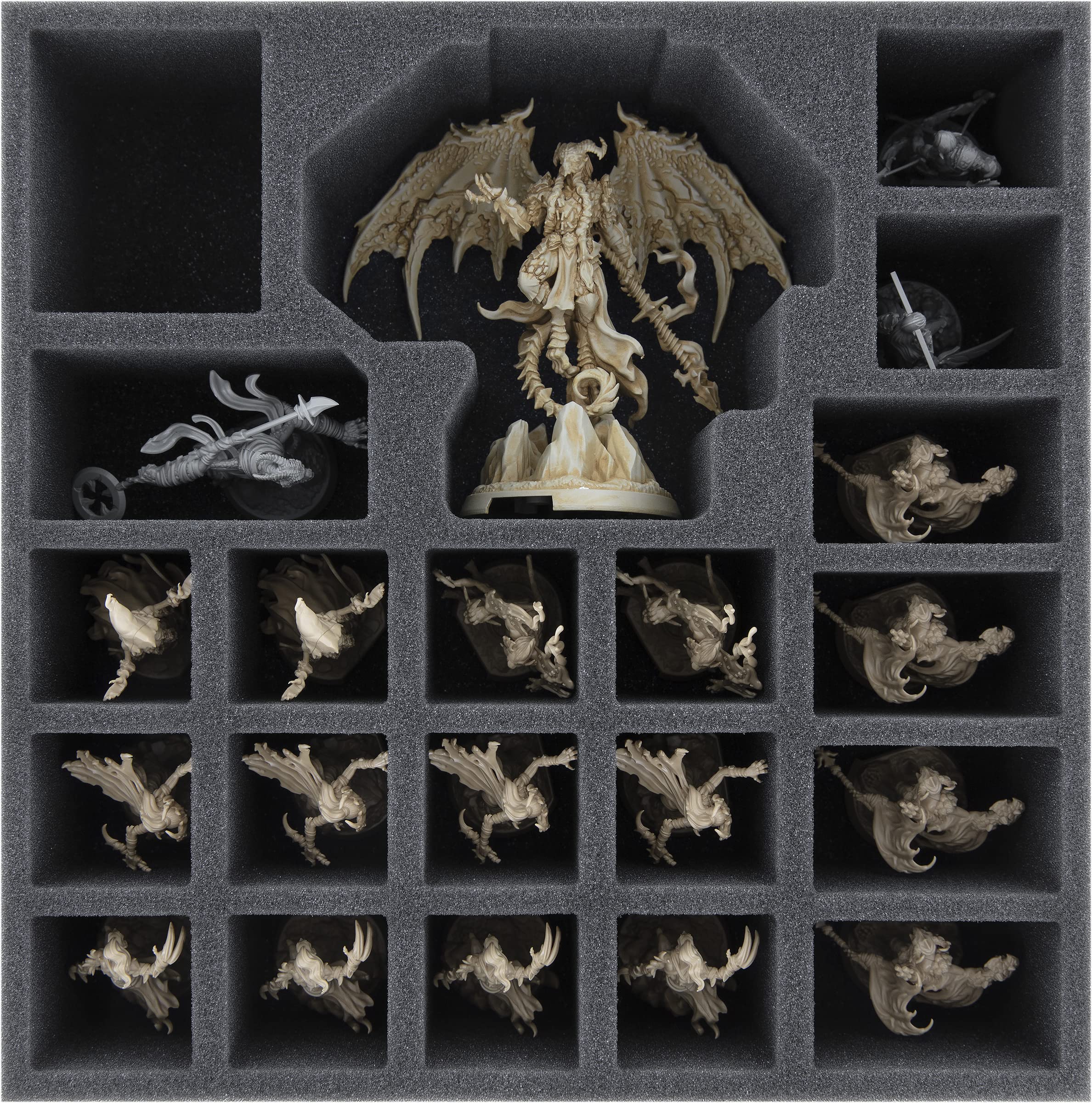 Feldherr Organizer + Set di Schiuma Compatibile con Descent: Legends of The Dark - Scatola del Gioco Principale