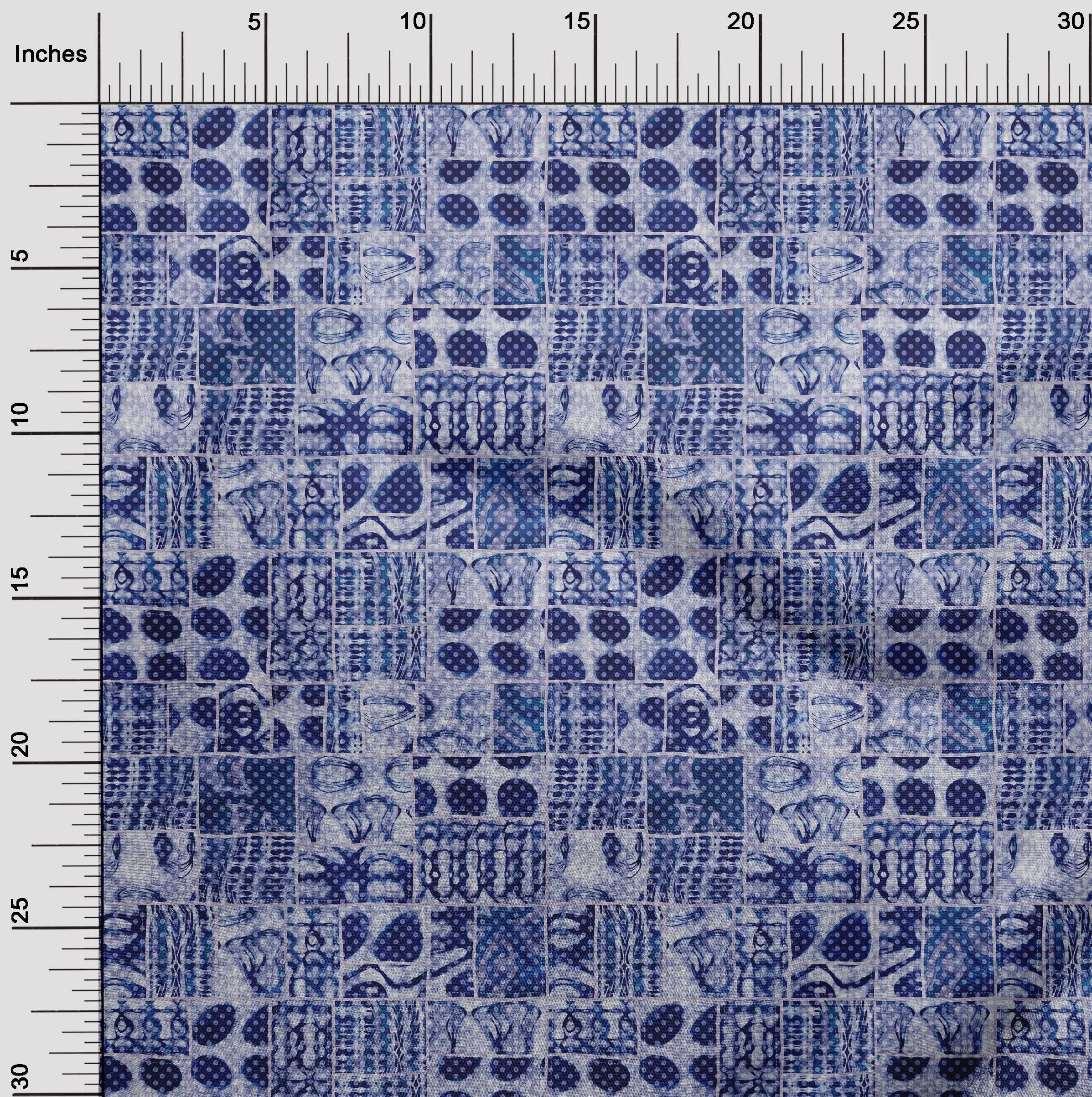 Amazon.com: oneOone Cotton Jersey Blue Fabric Aaian Batik Dress Material  Fabric Print Fabric by The Yard 58 Inch Wide