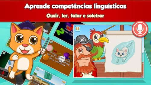 Fun English: Aprenda Inglês - Jogos para aprender idiomas para crianças com idades de 3-10 aprendere