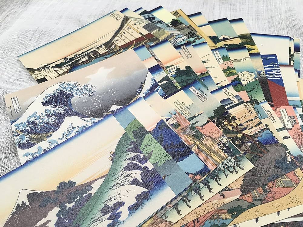 Amazon | 葛飾北斎「富嶽三十六景」浮世絵ポストカード46枚
