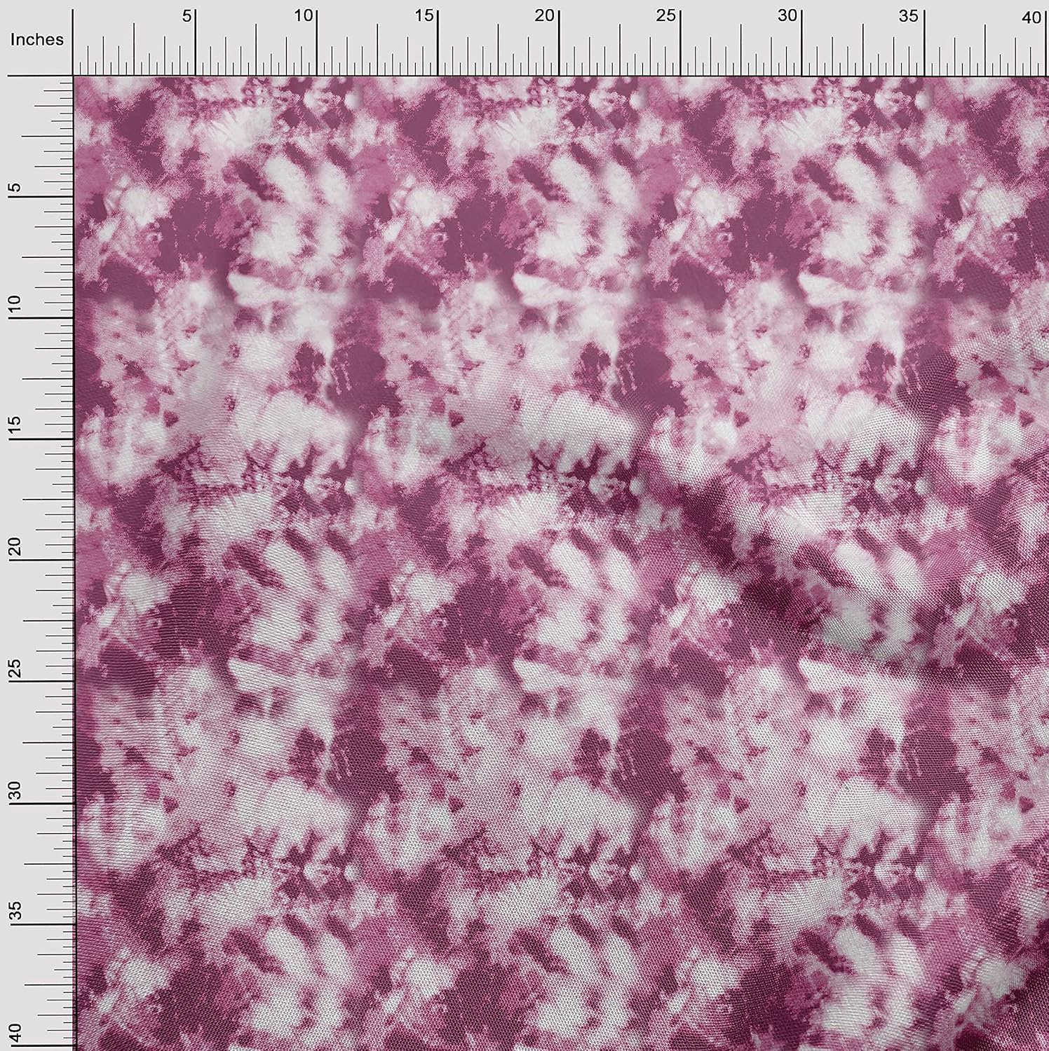 oneOone Cotton Jersey Dark Magenta Fabric Tie Dye DIY Clothing Quilting Fabric Print Fabric by Yard 58 Inch Wide