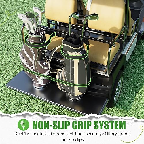 Miniatura 6 de KUAFU Soporte universal para bolsa de carrito de golf compatible con Club Car EZGO Yamaha carrito de golf de 41.6 a 43.5 pulgadas de ancho, kit de