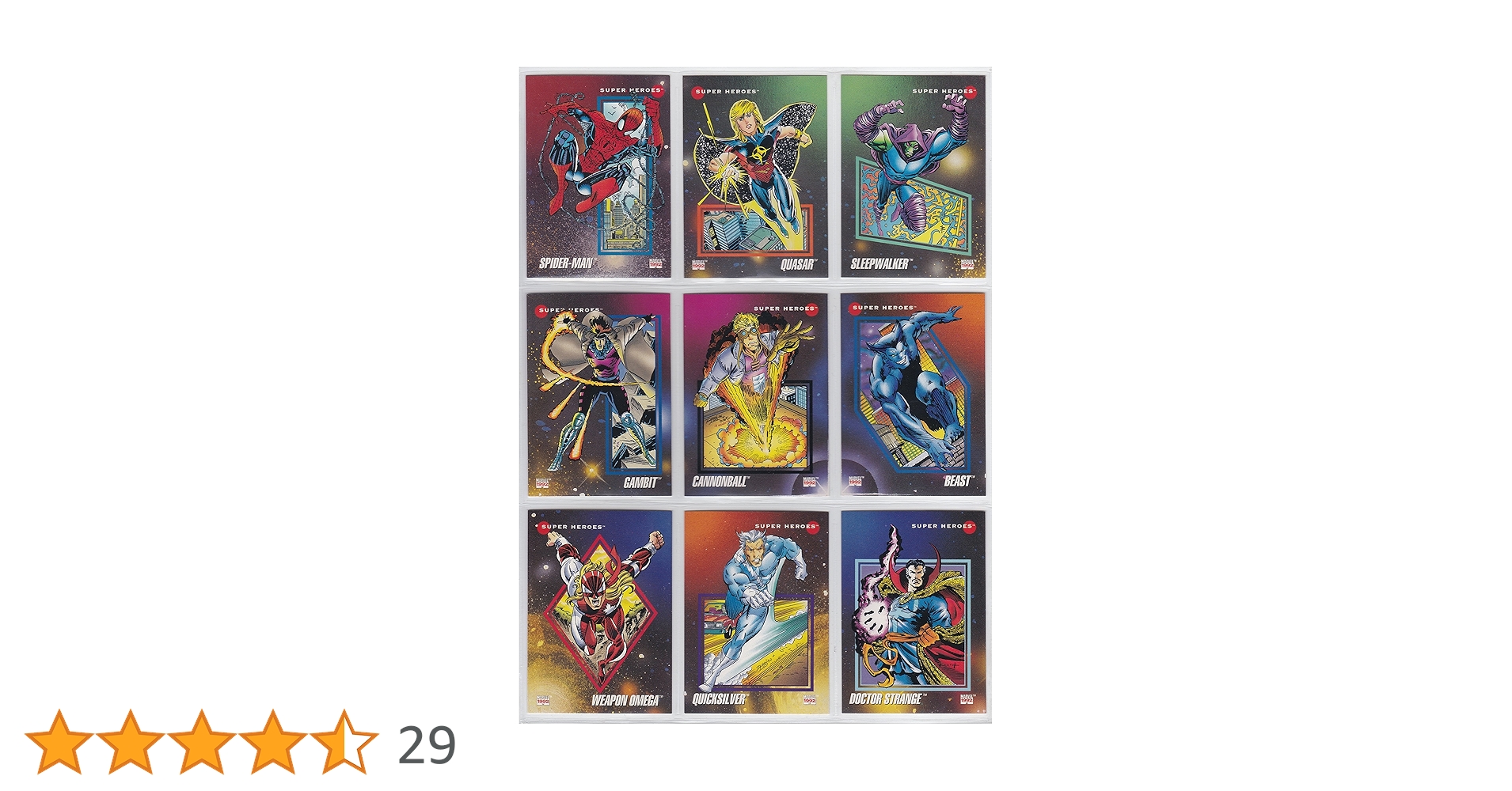 Amazon.co.jp: 1992 Marvel UniverseシリーズIIIベースのセット