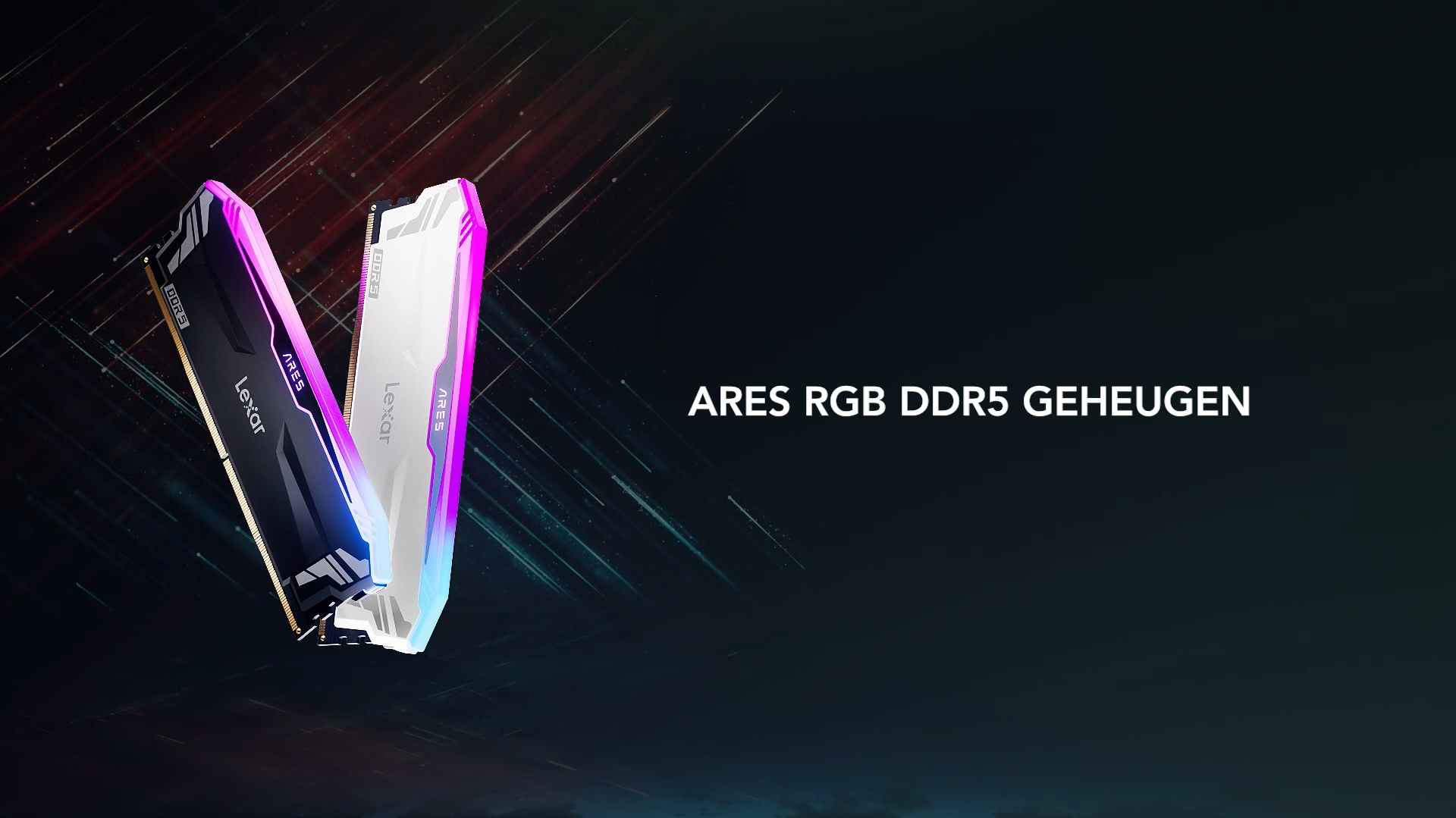 Lexar ARES RGB DDR5 RAM 32GB kit (2x16GB) 7200MHz, 288-pins UDIMM