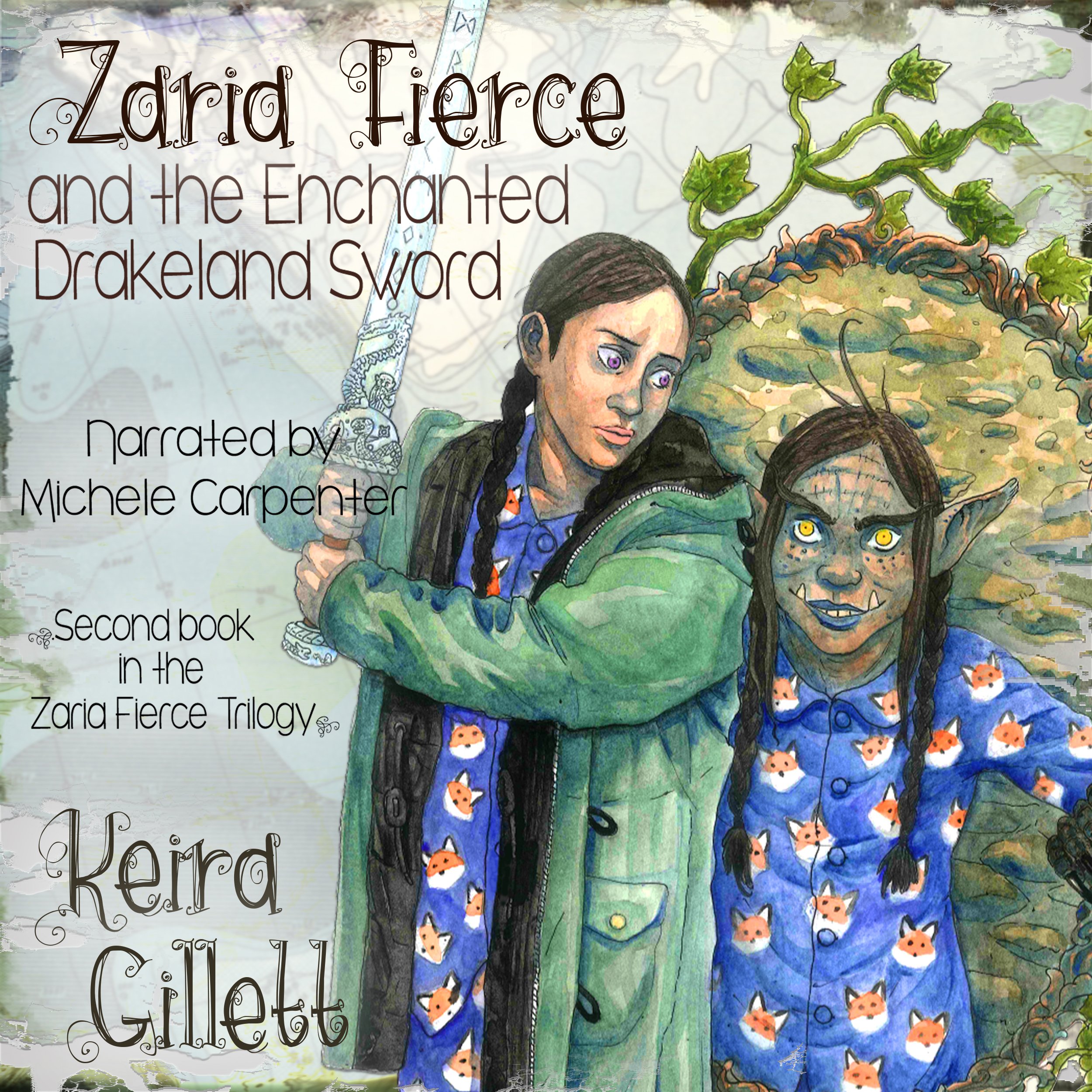 Cover art for Zaria Fierce and the Enchanted Drakeland Sword