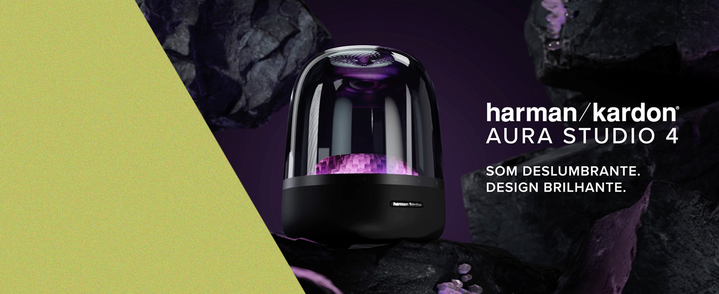 HARMAN KARDON, Caixa de Som, Bluetooth, Aura Studio 4 - Preto