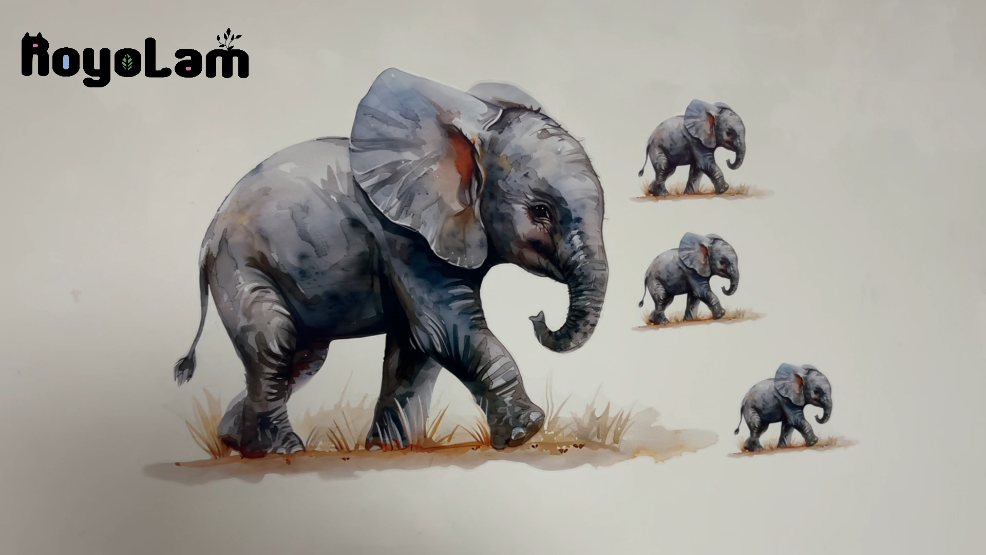 Vinilo decorativo elefante para pared, removible y resistente al agua miniatura 7
