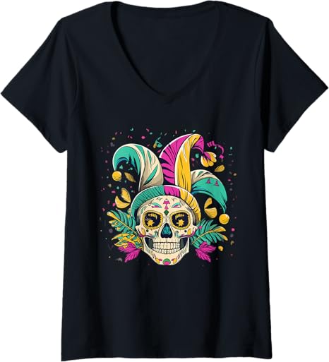 Sugar Skull Mardi Gras Party Apparel
