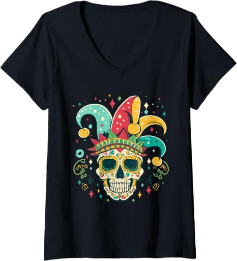 Sugar Skull Mardi Gras Party Apparel