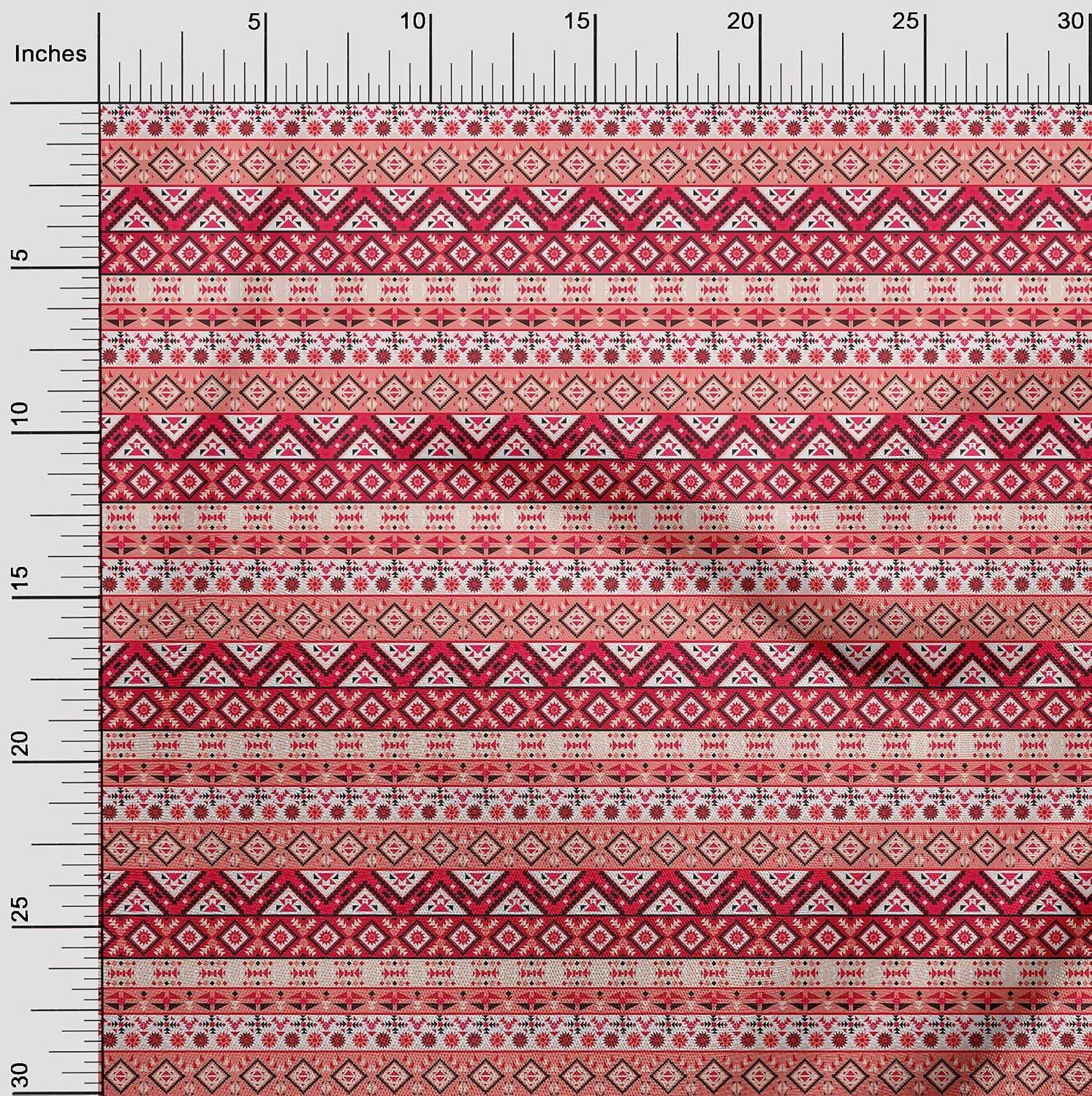 oneOone Cotton Flex Peach Fabric African Tribal Dress Material Fabric Print Fabric by The Yard 40 Inch Wide