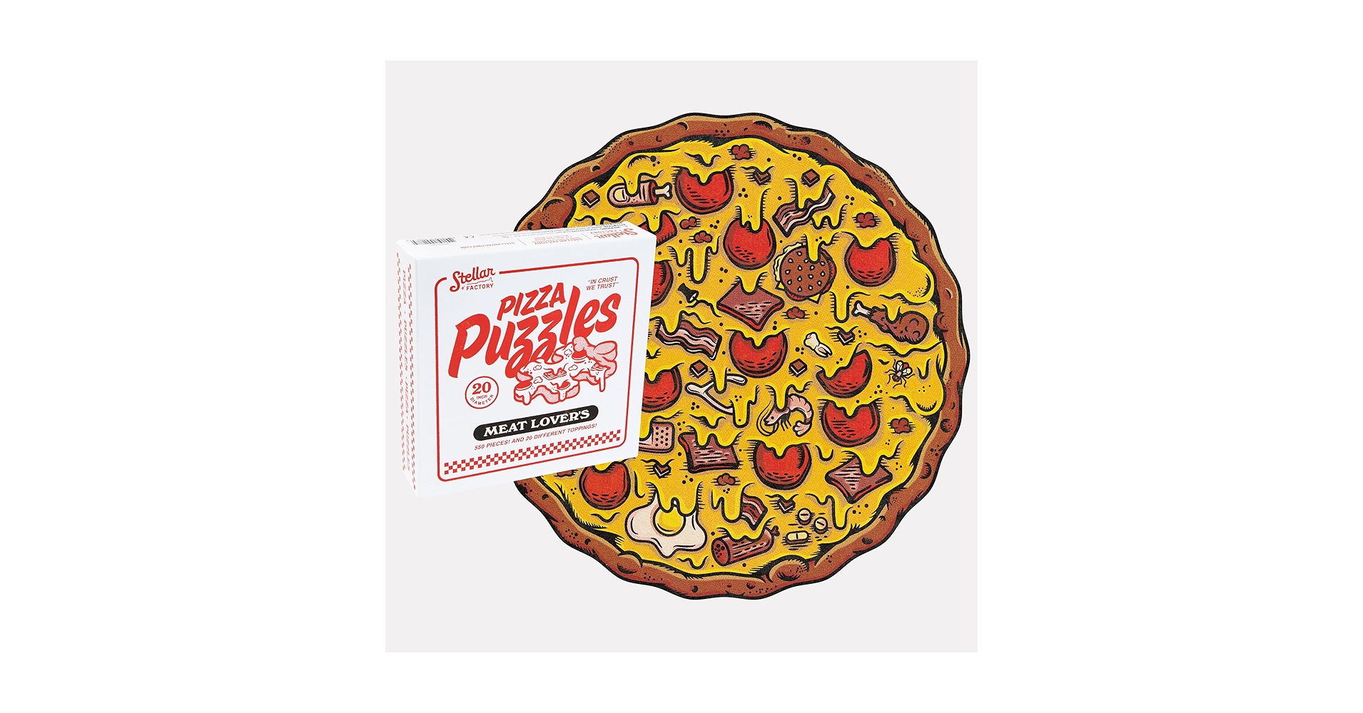 Amazon.com: Stellar Factory Pizza Puzzles: Meat Lover's - A