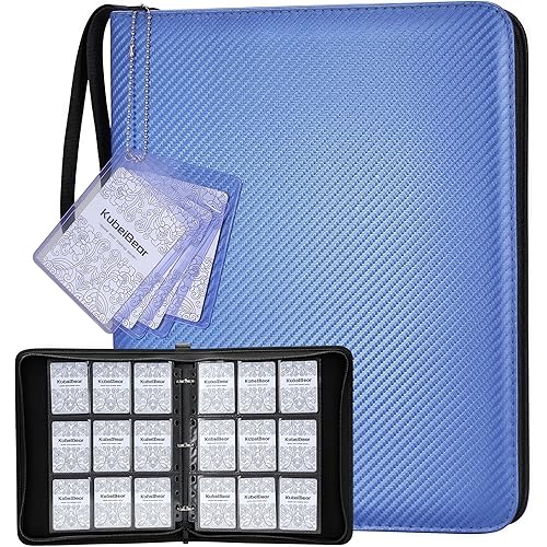 Premium 9-Pocket Card Binder 720 Capacity, Zippered Trading Card Holder for MTG, Sports & Collectible Cards – Acid-Free, Durable & Travel-Friendly Storage (Blue, 9 Pocket)