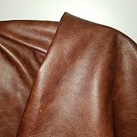Vista 1 de NAT Leathers™ Marrón bronceado coñac de 22 a 24 pies cuadrados (22-24 pies cuadrados (32 x 55 pulgadas)) Weekender dos tonos suave tapicería piel