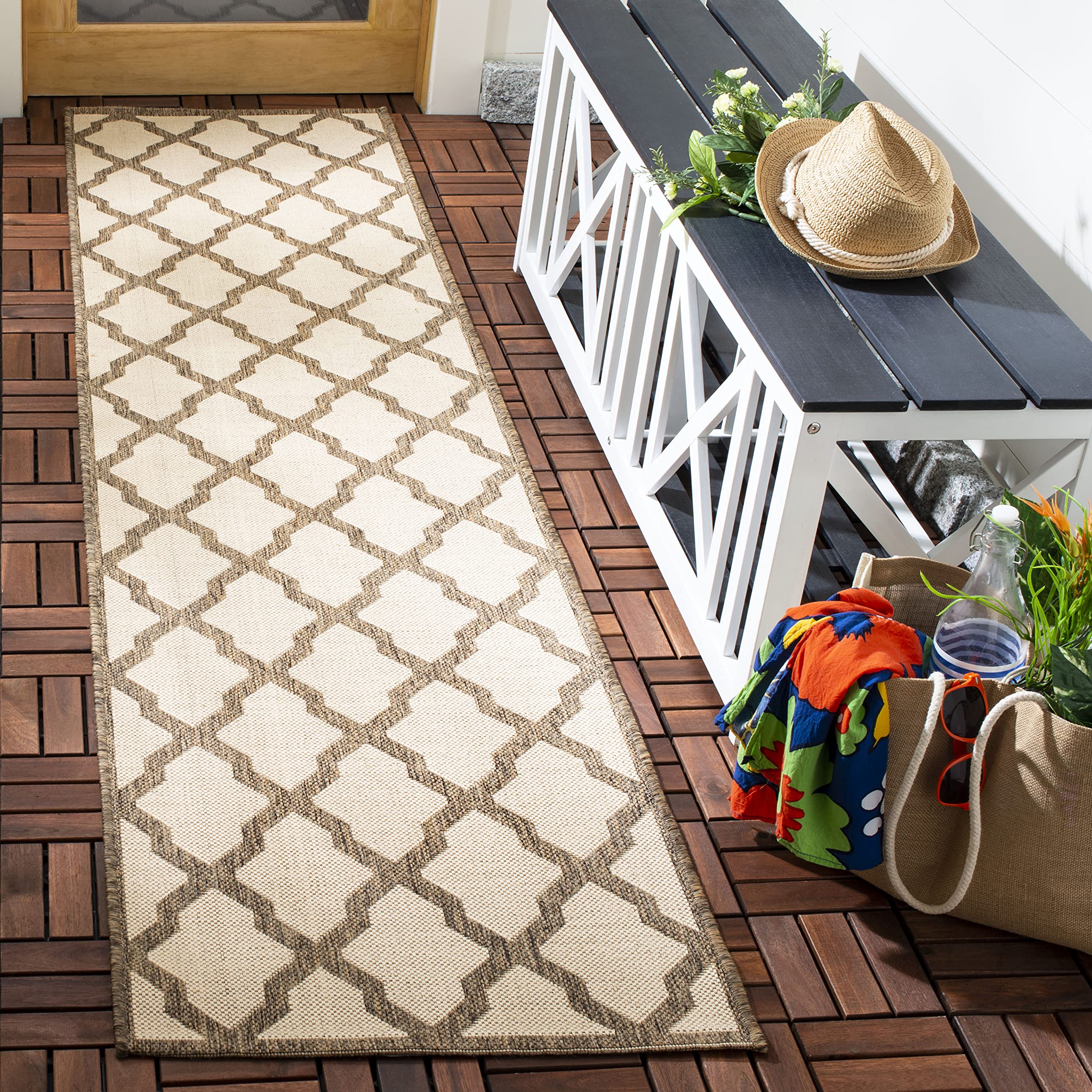 Tapis géométrique SAFAVIEH anti-salissure pour protéger vos sols avec style