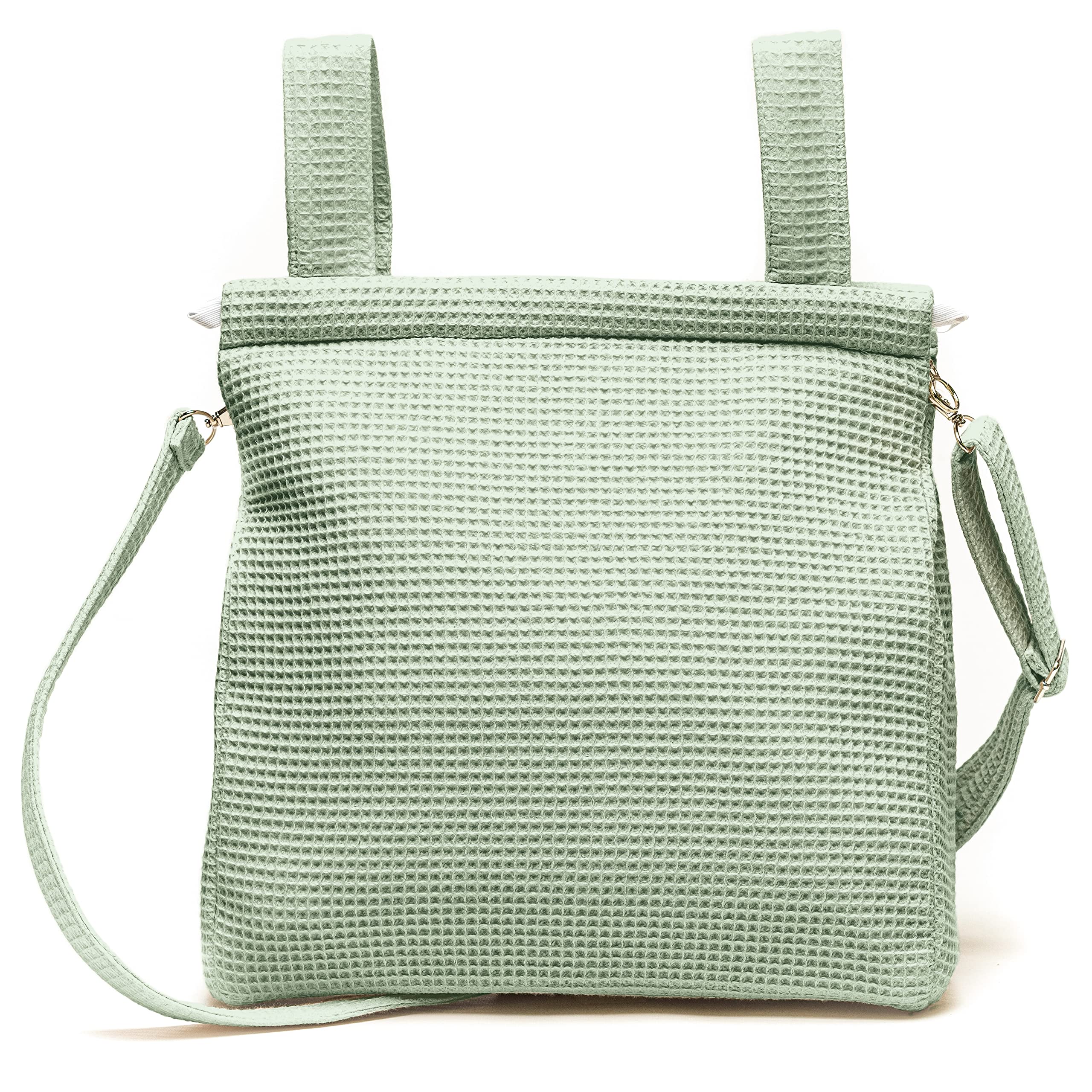 Bolsa Panera Para Carrito de Bebé Personalizada – Bolsa Talega para Carrito de Bebé con Nombre - Piqué Waffle - Piqué Gofre - Handmade - Hecho en España - Nenel